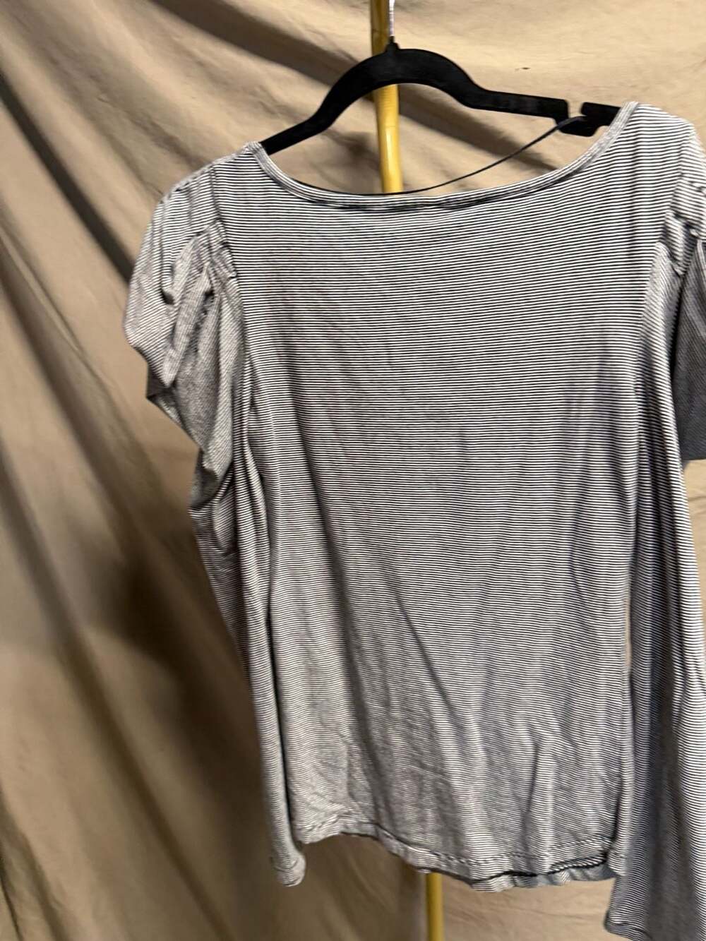 Free People Penelope Puff Sleeve Striped Top M - Picture 1 of 3